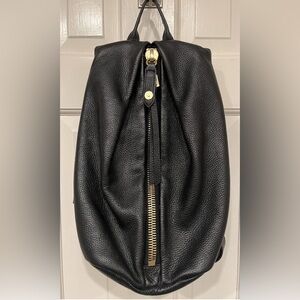 Aimee Kestenberg Tamitha Backpack Purse - Soft Black Pebbled Leather